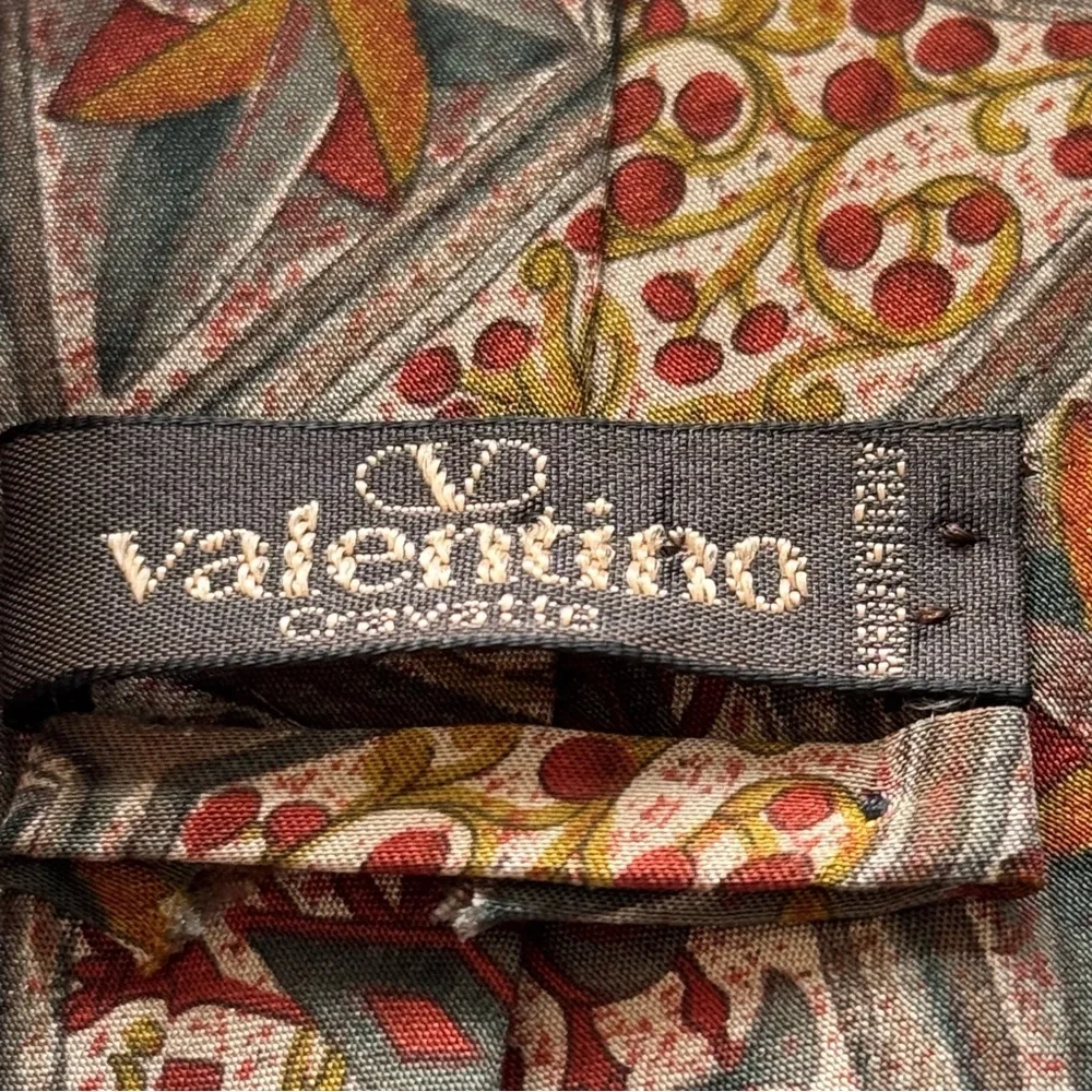 Men’s Valentino Cravatte Silk Neck Tie Handmade in Italy